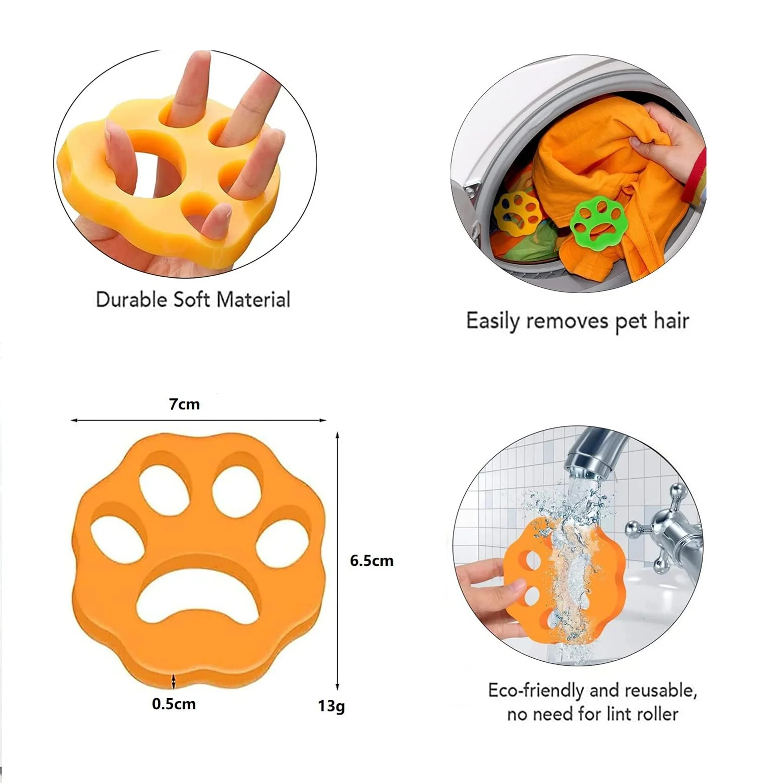 4x Laundry Pet Hair Remover - Image 4