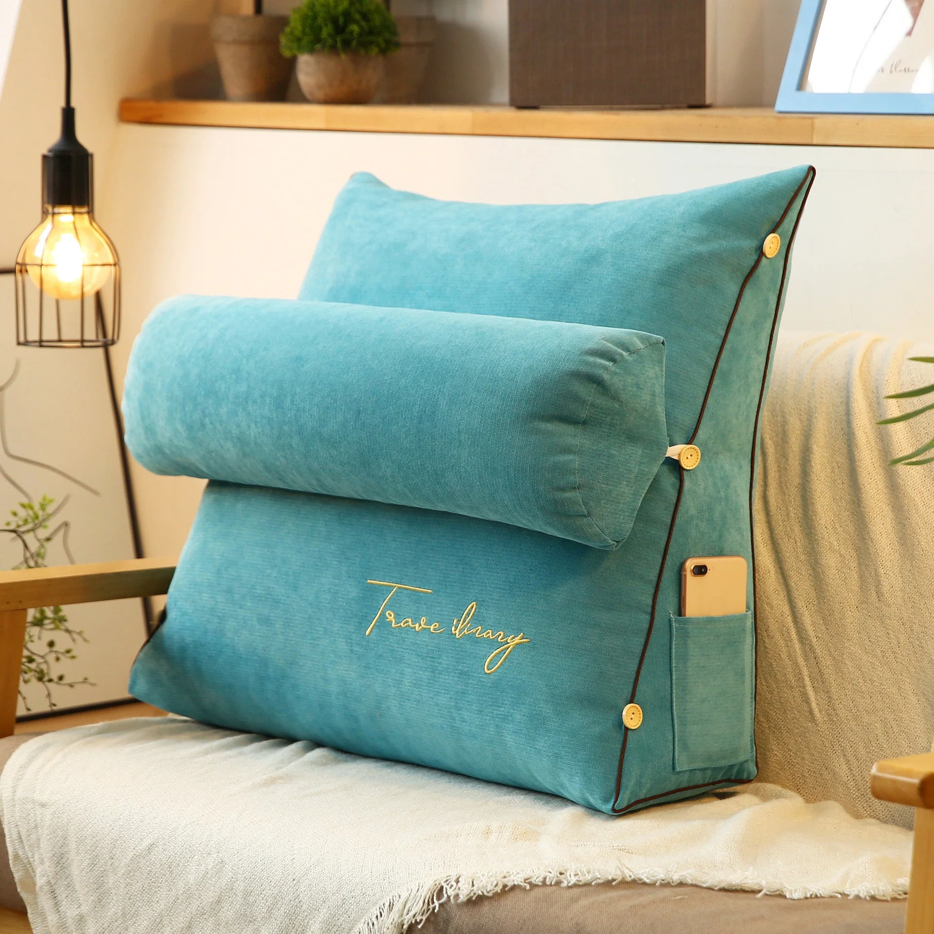 Luxury Backrest Reading Pillow (Cover only) - Image 7
